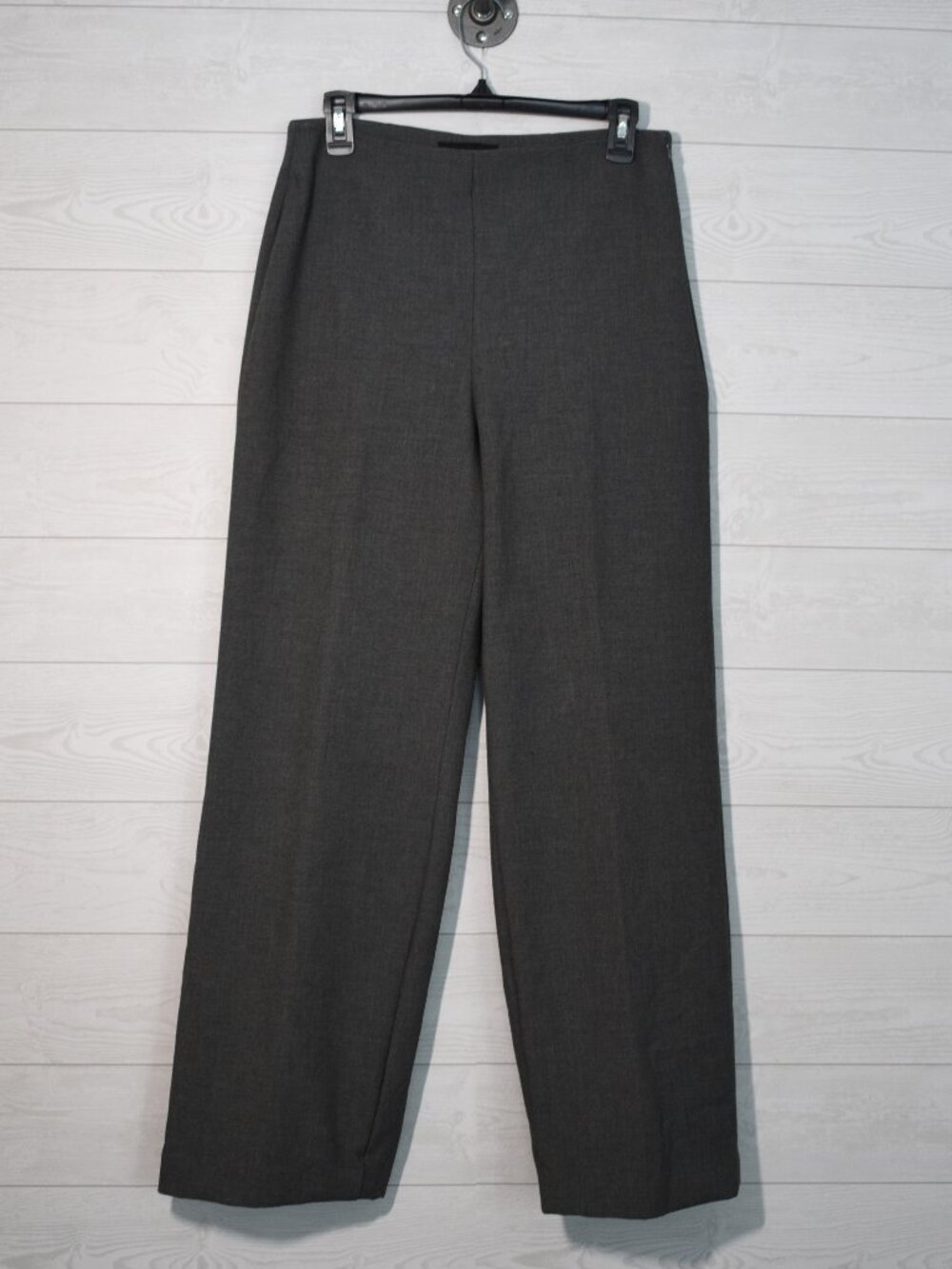 Talbots Gray Straight Leg Dress Pants Size 10 Classic Office Trousers